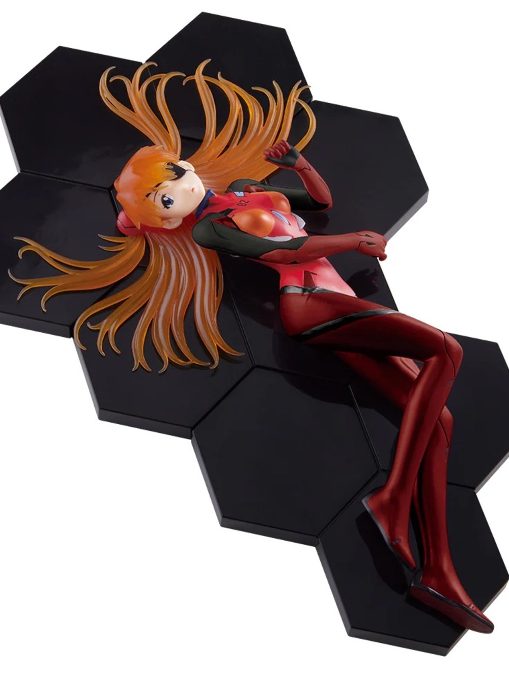 Sega Evangelion Asuka Luminasta Figure Plugsuit Eyepatch Red Suit